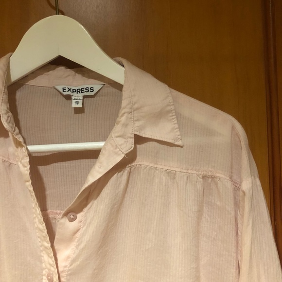 Express | NWOT pink button-up - Picture 5 of 7